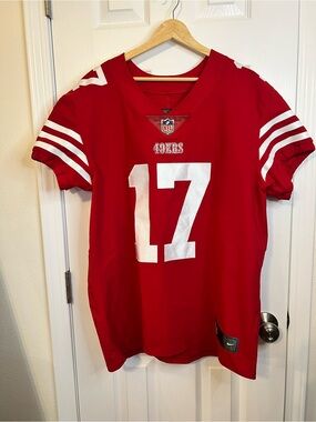 NFL San Francisco 49ers Red and White #17 Football Jersey
